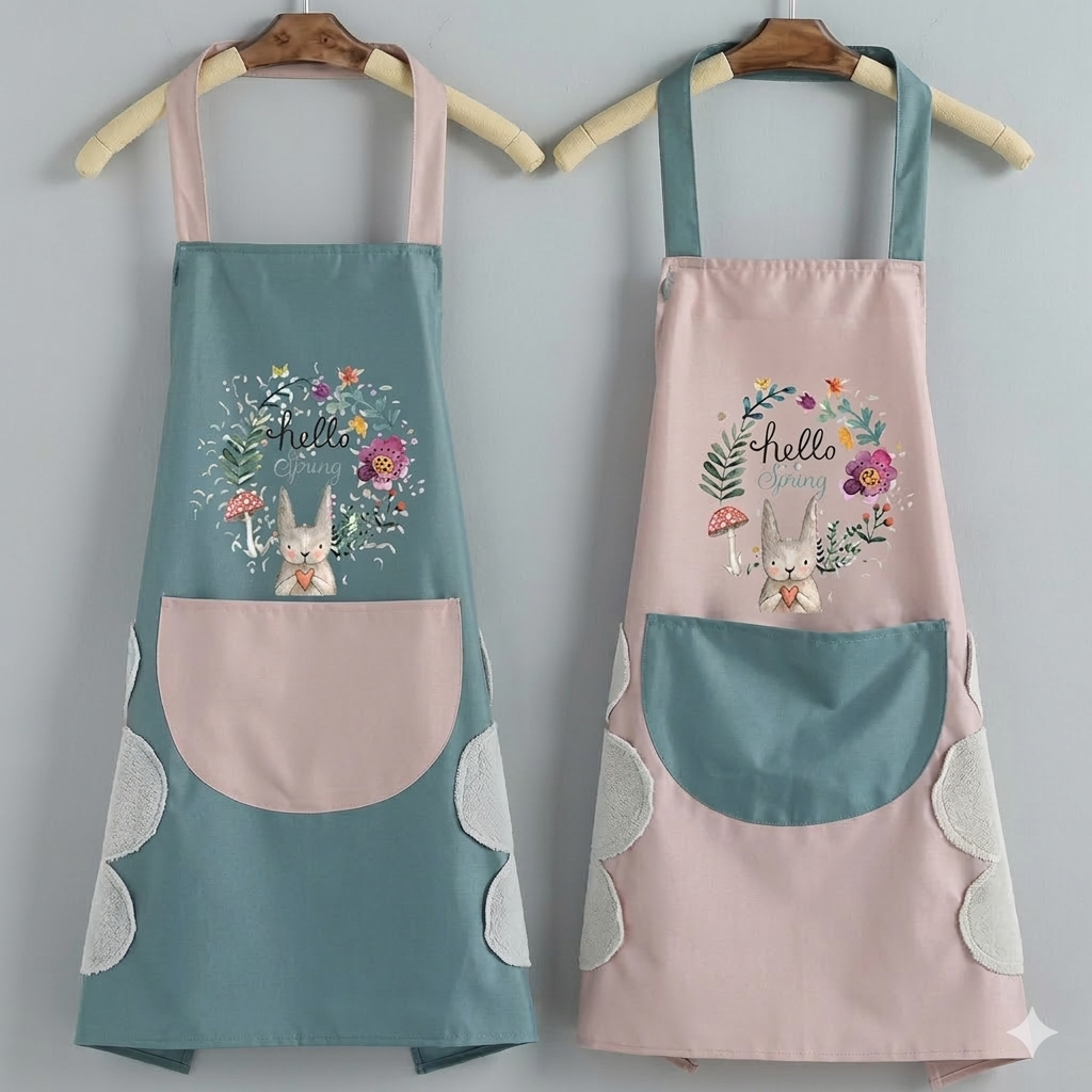 Waterproof Kitchen Apron - Adjustable Strips