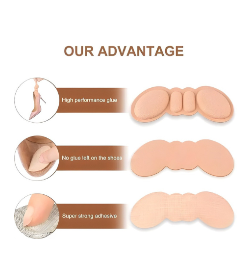 Anti-Slip Heel Cushion Pads for Shoes | 4 Pairs